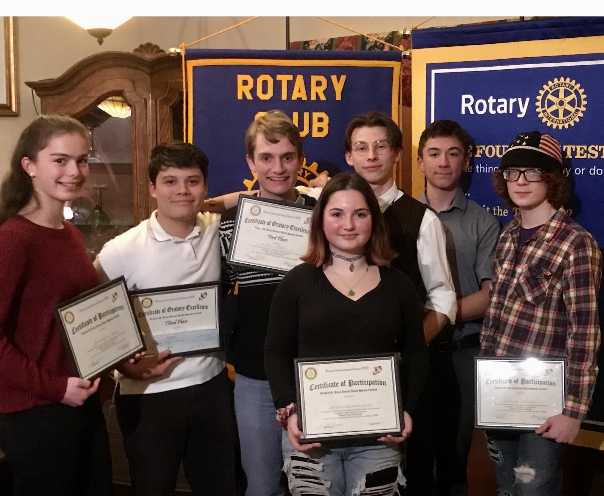 Seven SLVHS Participants in the SLV Rotary Speech Contest